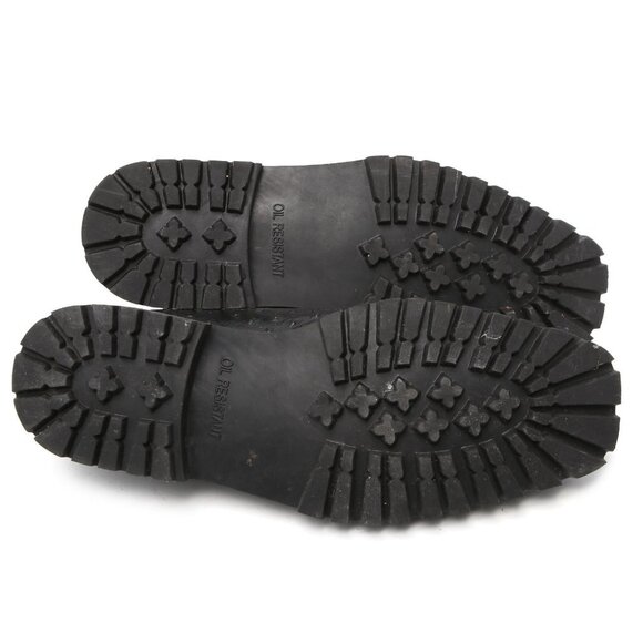 Gorgio Bruntini Ostrich Embossed Leather Oxford Shoes Dress Loafers Grey Black - Picture 7 of 10